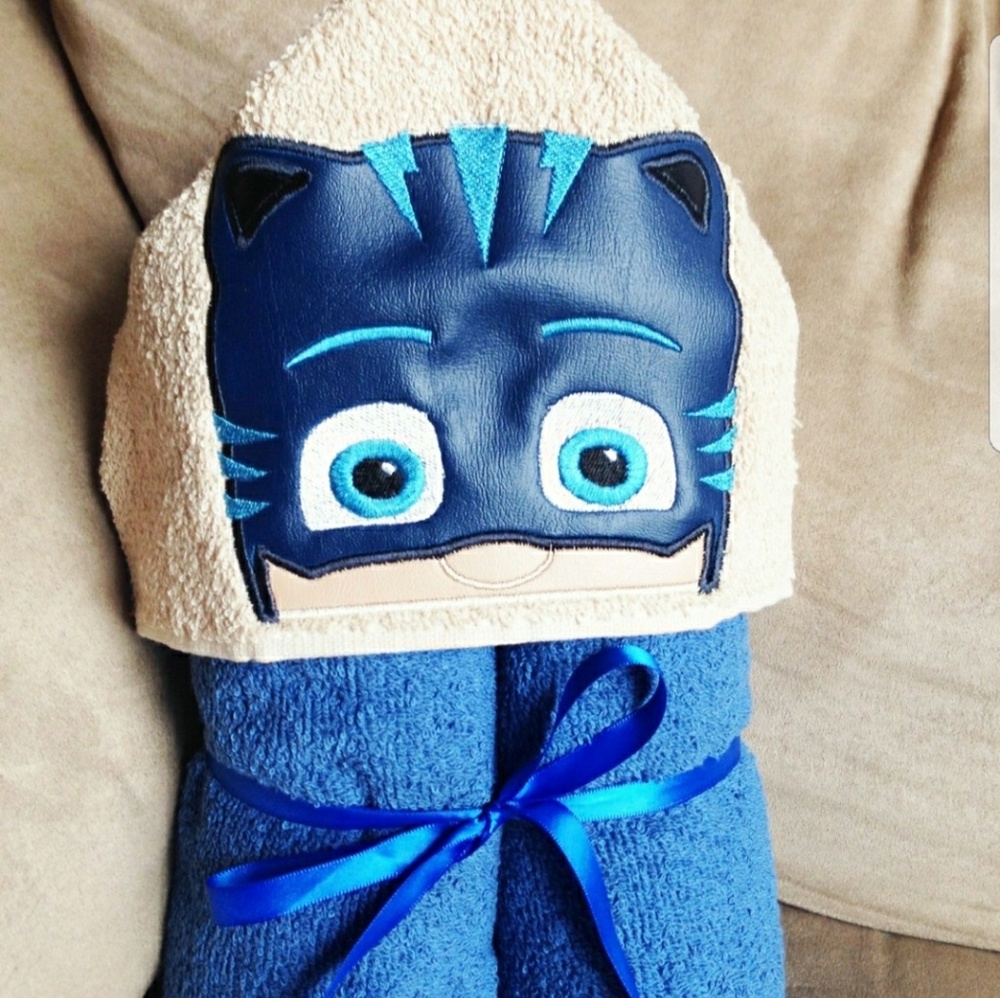 Pj mask hooded towel or pool towel